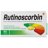 Rutinoscorbin 25 mg + 100 mg, 90 film-coated tablets