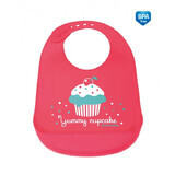 Canpol Babies, silicone bib with pocket and adjustable closure, from 4 months, 1 pc