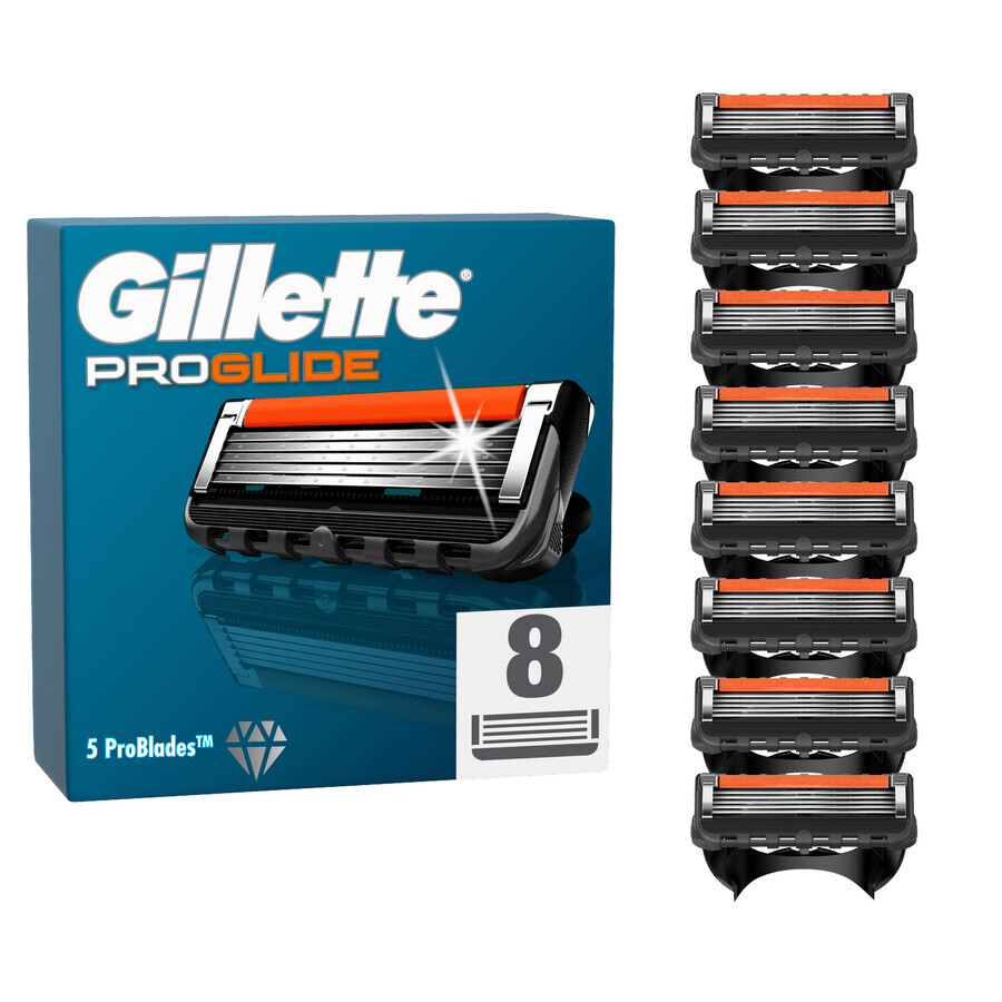 Gillette Fusion Proglide Manuale, cartucce di ricambio, 8 pezzi