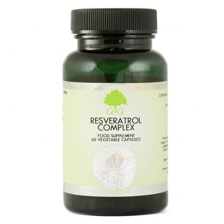 G&G, Resveratrol Complex, Centidonia japonesa y té verde, 60 cápsulas