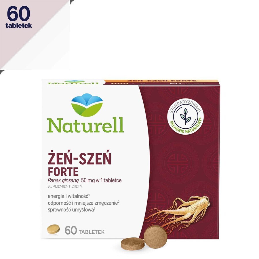 Naturell, Ginseng Forte, 60 comprimés