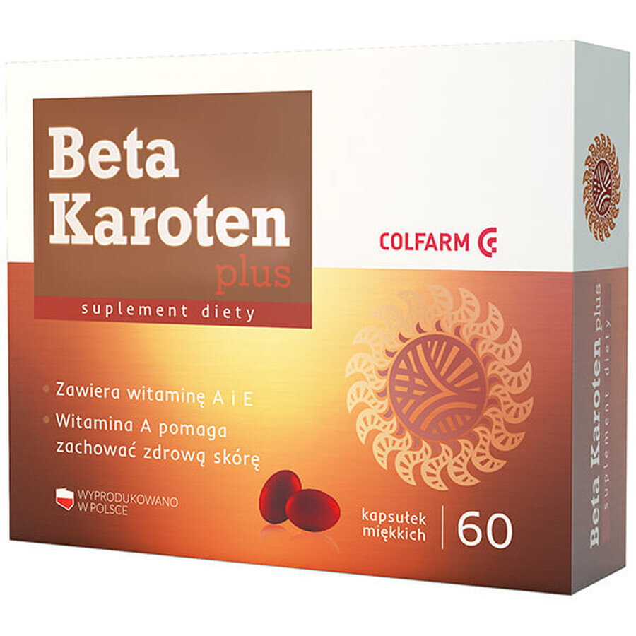 Betacarotene Plus, 60 soft capsules