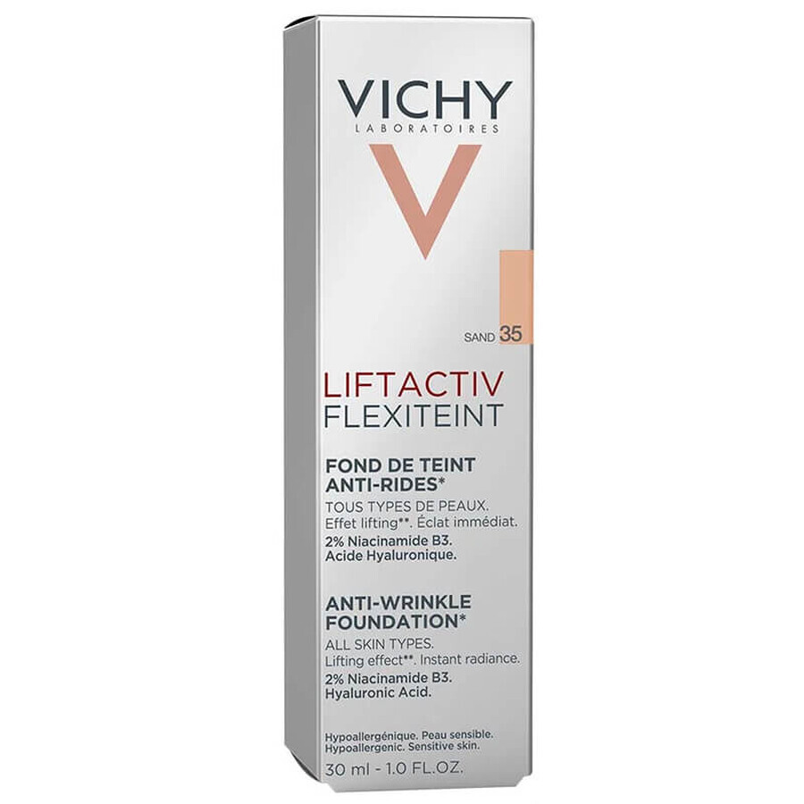 Vichy Liftactiv Flexiteint, rimpelverzachtende foundation, 35 Sand, 30 ml