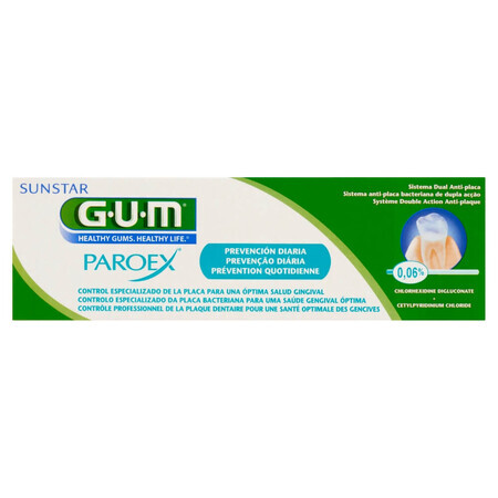 Sunstar Gum Paroex 0,06%, tandpasta, dagelijkse verzorging, 75 ml