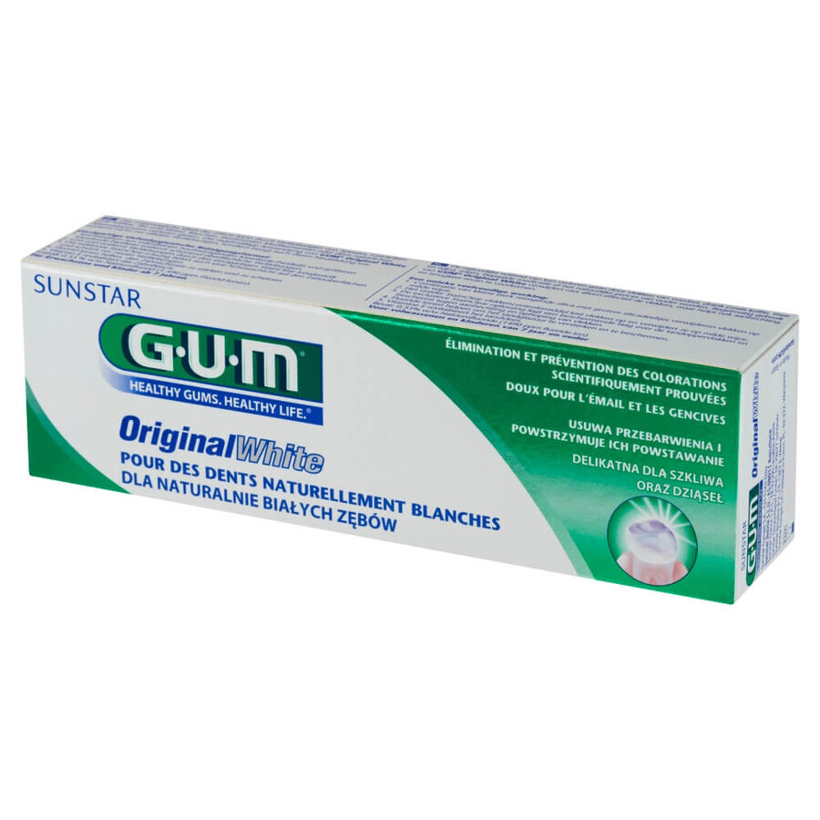 Sunstar Gum Original White, pasta dentífrica, 75 ml