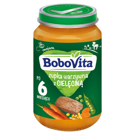 BoboVita Vegetable soup with veal, after 6 months, 190 g