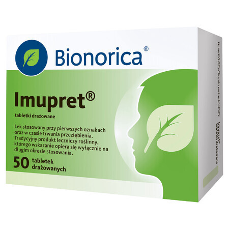 Imupret, 50 irritated tablets