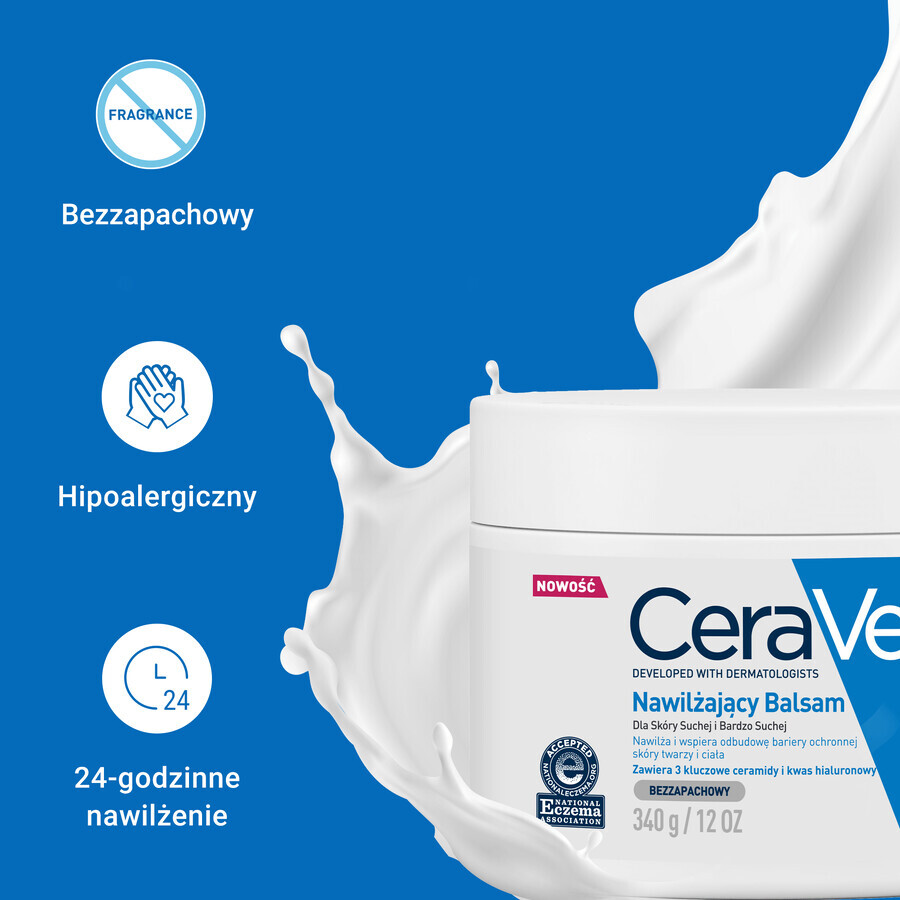 CeraVe, hydraterende gezichts- en bodylotion met ceramiden, droge en zeer droge huid, 177 ml