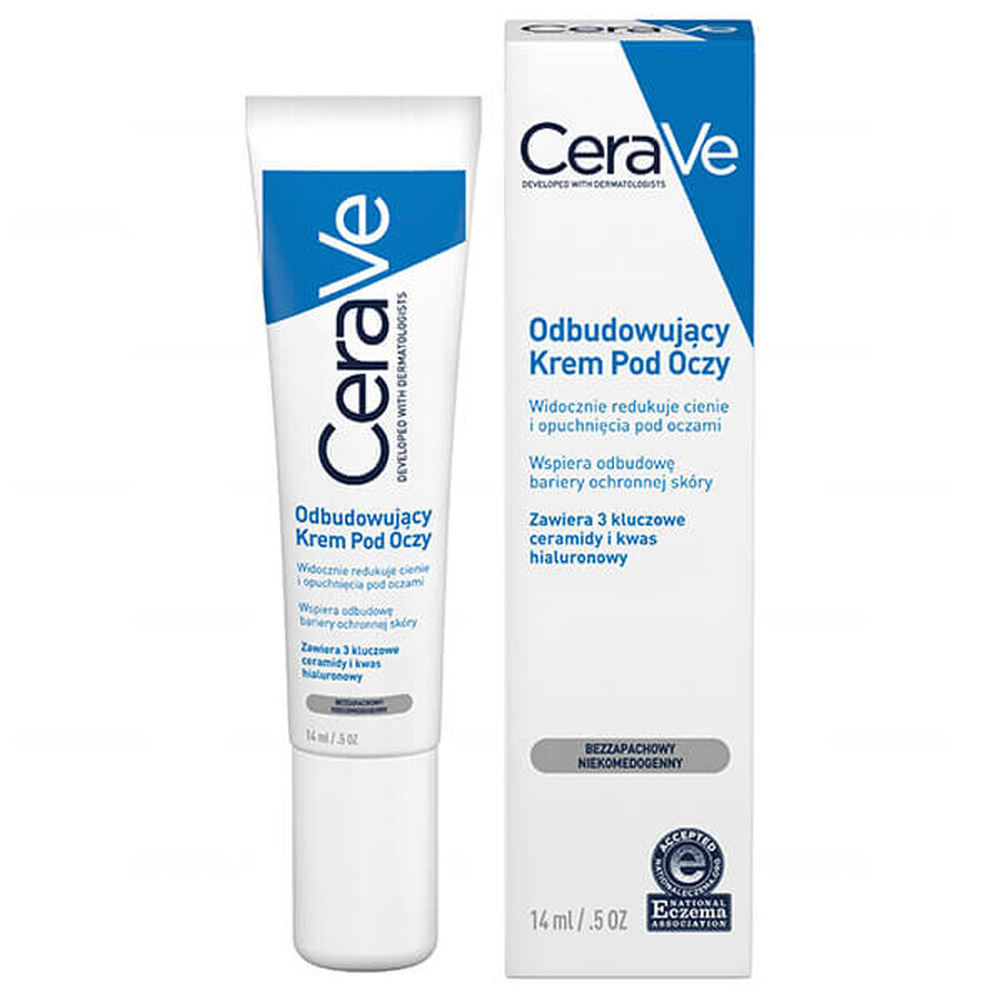 CeraVe, crème réparatrice pour les yeux, peau normale et sèche, 14 ml