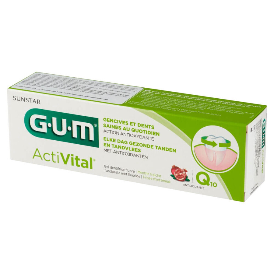 Sunstar Gum ActiVital, tandpasta, 75 ml