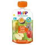 HiPP HiPPiS Bio fruit mousse, pear, apple, mango and passion fruit, after 6 months, 100 g