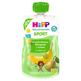 HiPP Sport Bio mousse de fruits, poires, bananes, raisins avec de l'avoine, après 1 an, 120 g