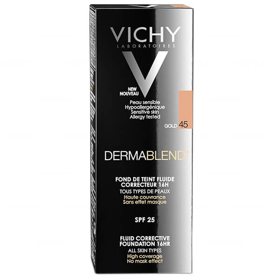 Vichy Dermablend, correctievloeistof, 45 Gold, 30 ml