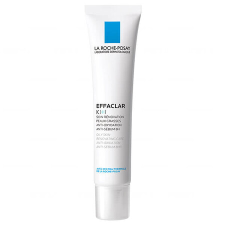 La Roche-Posay Effaclar K(+), crema renovadora para pieles grasas, 40 ml