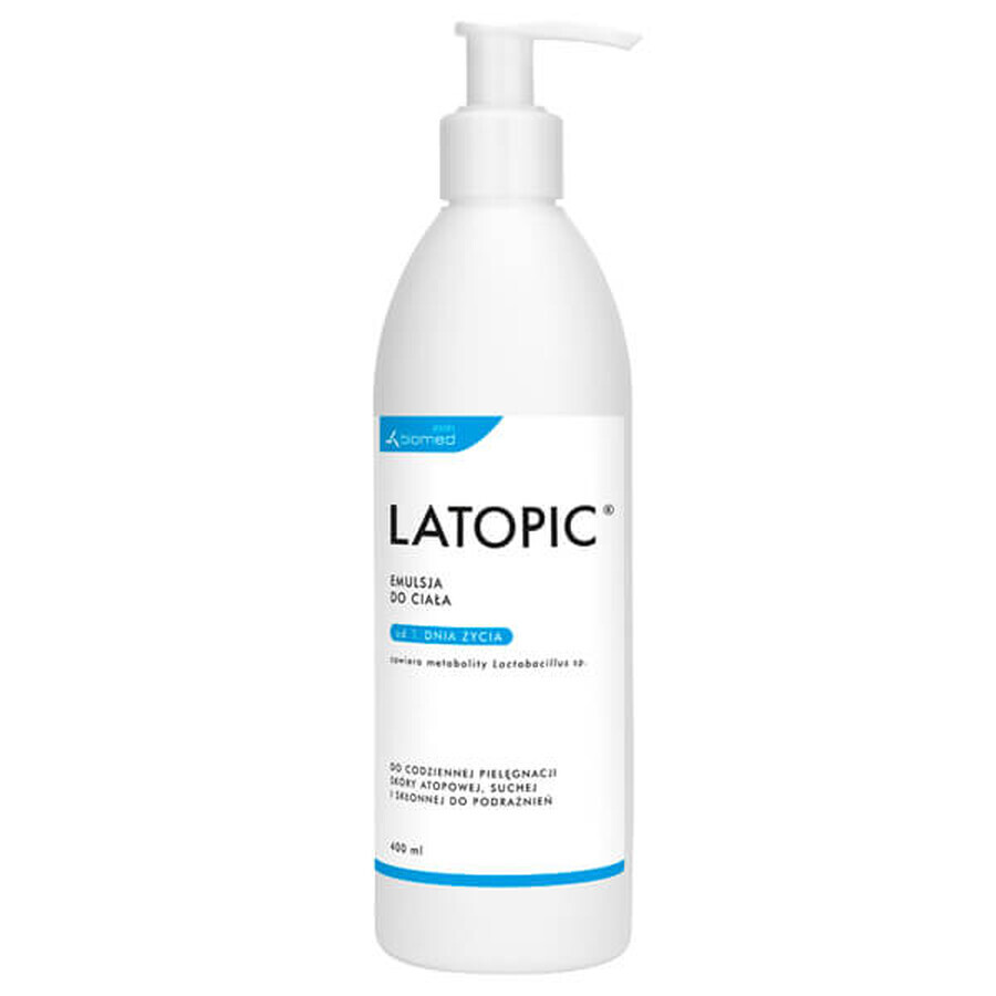 Latopic, émulsion corporelle dès le premier jour de vie, 400 ml