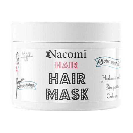 Nacomi, maschera lisciante e idratante per capelli, 200 ml