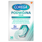 Corega Tabs Double Strength, reinigende tabletten voor kunstgebitten, 36 tabletten