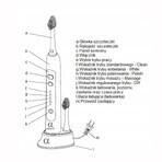 Alfa Sonic, sonische tandenborstel + 4 vervangende opzetstukken