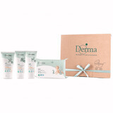 Derma Eco Baby, soothing ointment, 100 ml + care cream, 100 ml, + shampoo-soap, 150 ml + wet wipes, 64 pieces