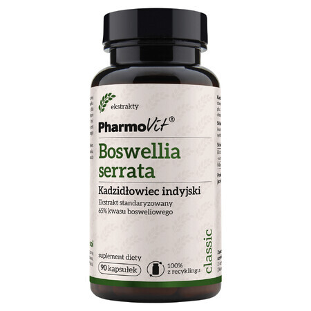 PharmoVit Boswellia serrata, tămâie indiană, 90 capsule