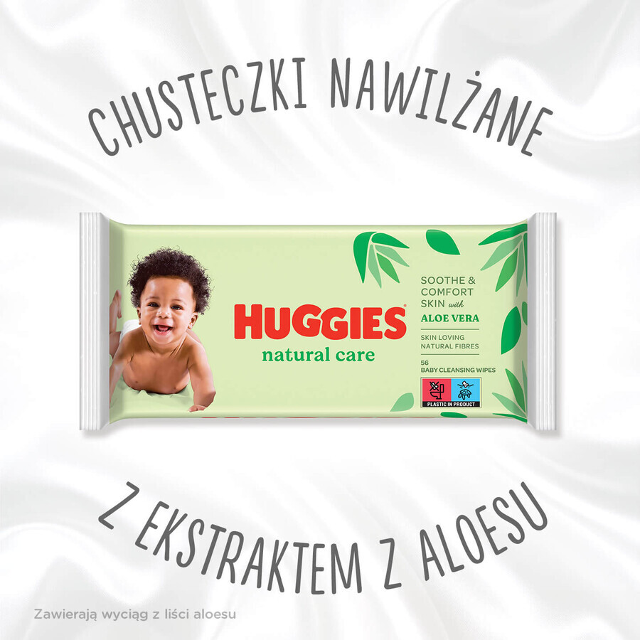 Huggies Natural Care Wet Wipes 3 x 56 Count