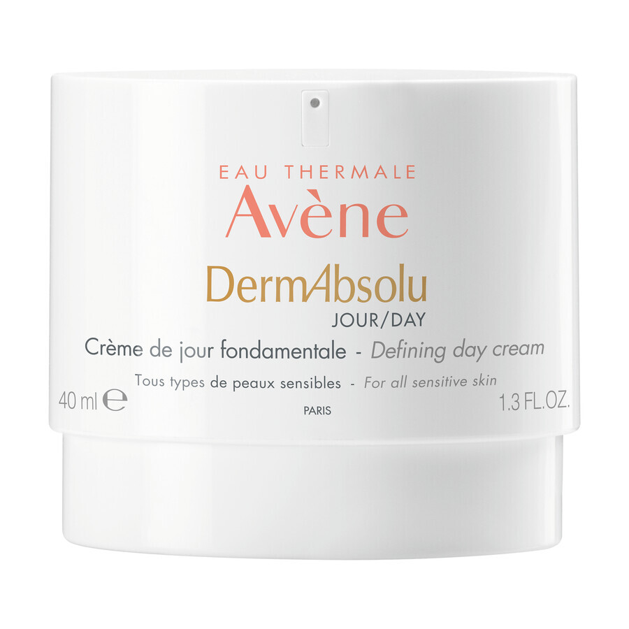 Avene DermAbsolu, crema remodelante ovalada para el rostro, de día, pieles sensibles y maduras, 40 ml