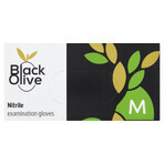 Doman Black Olive, nitril handschoenen, niet-steriel, poedervrij, zwart, maat M, 100 stuks