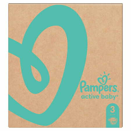 Pampers Active Baby, luiers, maat 3, 6-10 kg, 208 stuks