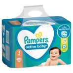 Pampers Active Baby, pañales, talla 3, 6-10 kg, 90 piezas