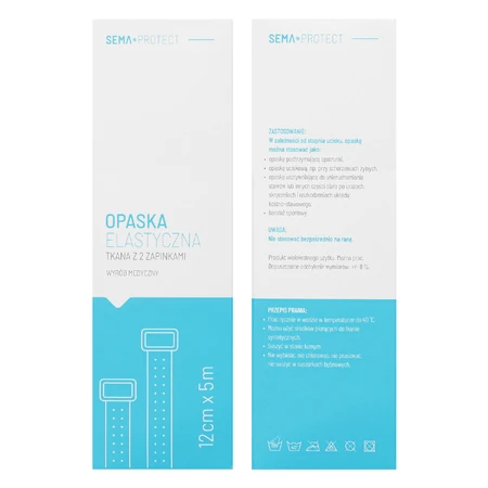 SEMA Protect, elastic band with 2 fasteners, 12 cm x 5 m, 1 pc