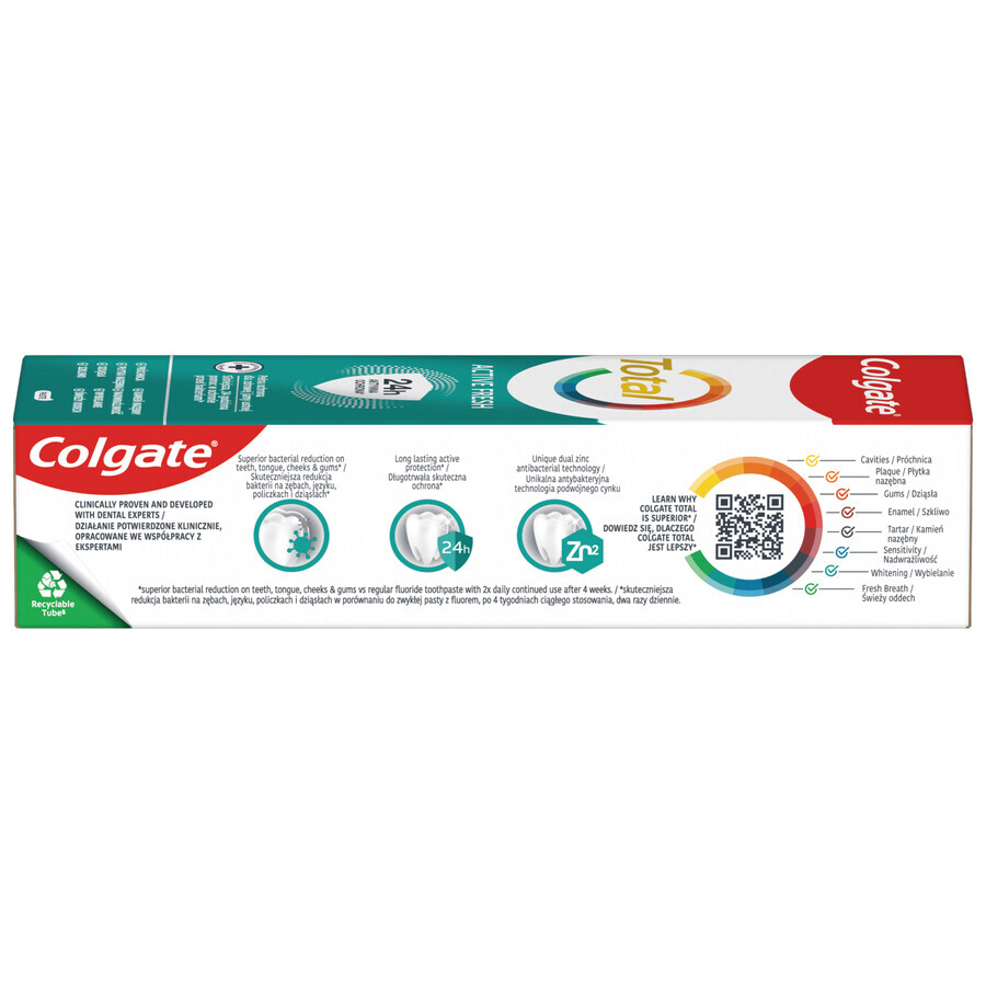 Colgate Total Active Freshness Tandpasta, 75 ml