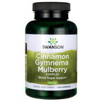 Swanson Kaneel Gymnema Moerbei Complex, kaneel, gymnema en moerbei, 120 capsules