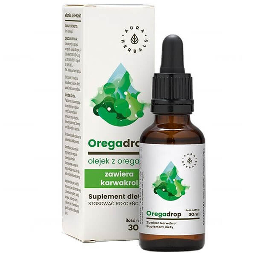 Aura Herbals Oregadrop, oregano olie, druppels, 30 ml