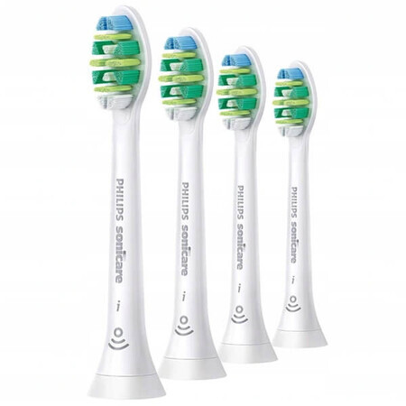 Philips, vervangende opzetborstels voor Sonicare InterCare sonische tandenborstel, HX9004/10, 4 stuks