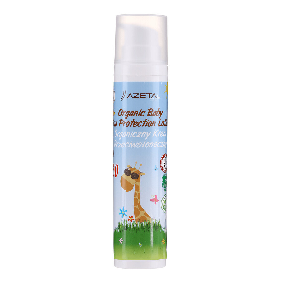 Azeta Bio, crème solaire bio dès le premier jour, SPF 50+, 100 ml