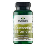 Swanson Quercetine &amp; Bromelaïne, quercetine en bromelaïne, 100 capsules