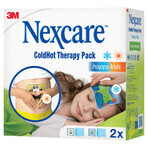 Nexcare ColdHot Happy Kids, warm-koud gel pakket, 11 cm x 12 cm, 2 stuks