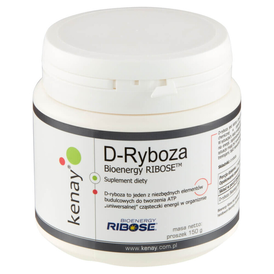 Kenay D-Ribose Bio-energie Ribose, 150 g