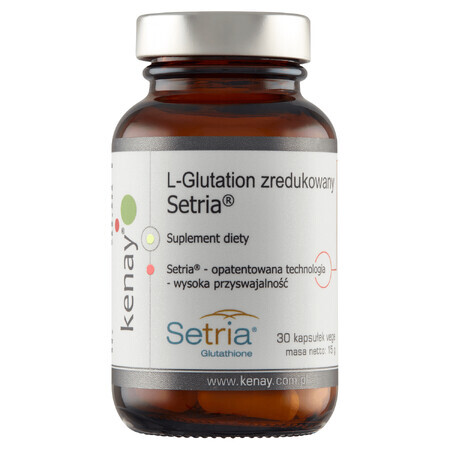 Kenay L-Glutathione Reduced Setria, 30 gélules végétales