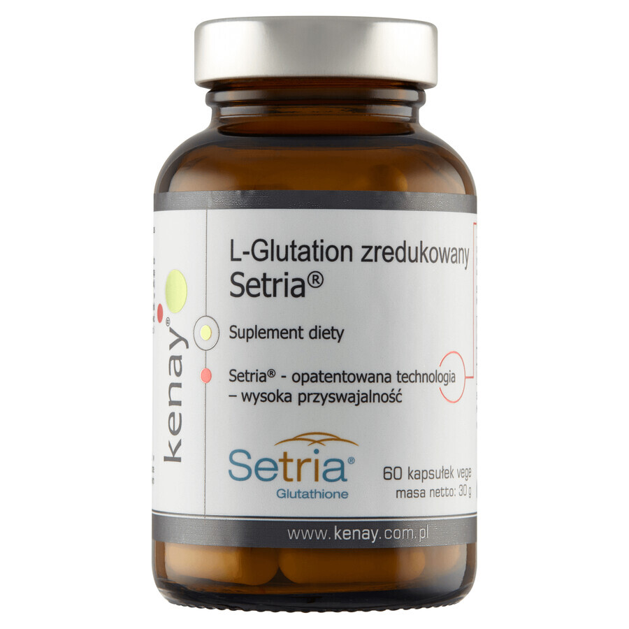 Kenay L-Glutathion Reduced Setria, 60 plantaardige capsules