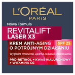 L'Oreal Revitalift Laser X3, Anti-Aging Day Cream 40+, SPF 20, 50 ml