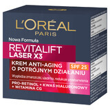 L'Oreal Revitalift Laser X3, Anti-Aging Day Cream 40+, SPF 20, 50 ml