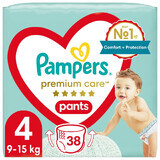 Pampers Premium Care Pants, diapers, size 4, 9-15 kg, 38 pcs