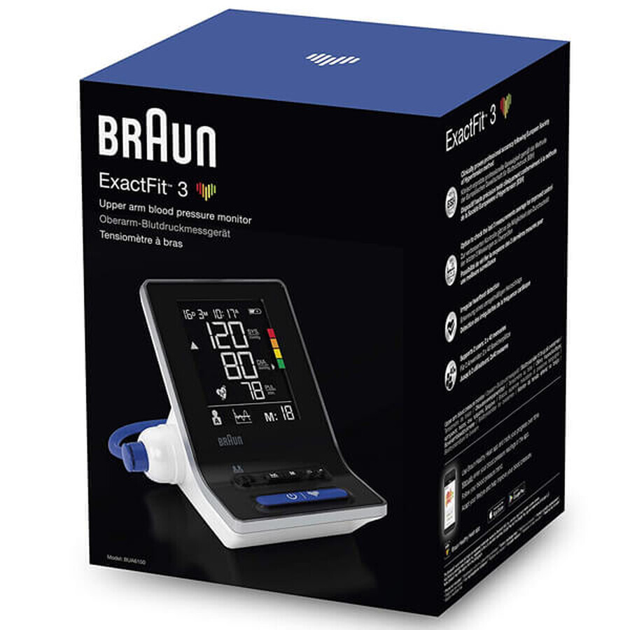 Braun ExactFit-3 BUA6150, tensiomètre automatique pour la partie supérieure du bras