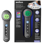 Braun BNT 400, 5-in-1 contactloze voorhoofdthermometer met leeftijdsprecisie, zwart