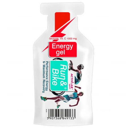 Activlab Run &amp; Bike, Energiegel, aardbeiensmaak, 40 g