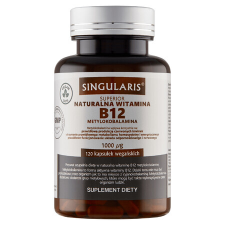 Singularis, Vitamine B12 Methylcobalamine, 120 capsules