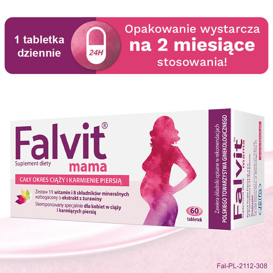 Falvit Mama, 60 filmomhulde tabletten