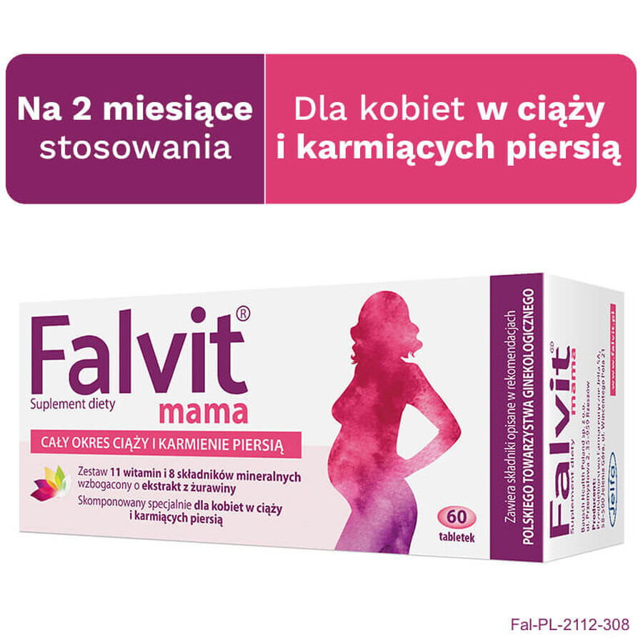 Falvit Mama, 60 filmomhulde tabletten