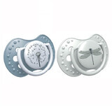 Lovi, dynamic pacifier, Botanic, boy, from 6-18 months, 2 pieces